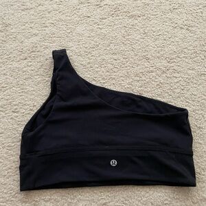 lululemon athletica One-Shoulder Black Sports Bra